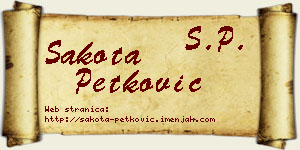 Šakota Petković vizit kartica